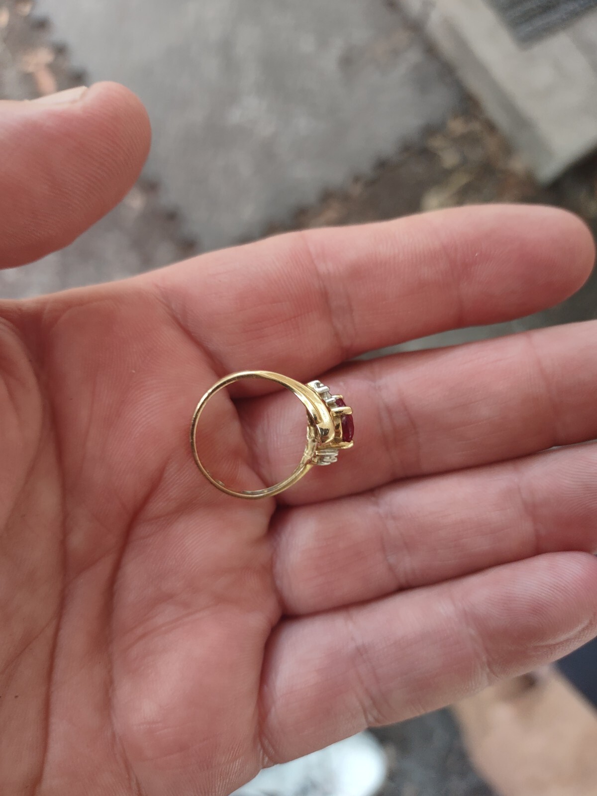 10k Engagement Wedding Ring Oval Ruby - image 13