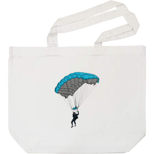 'Mann mit Fallschirm' Tragetasche Einkaufstasche fürs Leben (BG00055179) - Bild 1 von 2