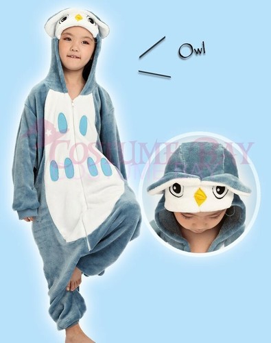 Kids Children's Onesie Unisex Kigurumi Animal Jumpsuit Costume Pajamas Sleepwear - Picture 129 of 183