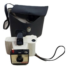 Polaroid Land Camera Swinger Model 20 with Original Distressed Bag Vintage Retro