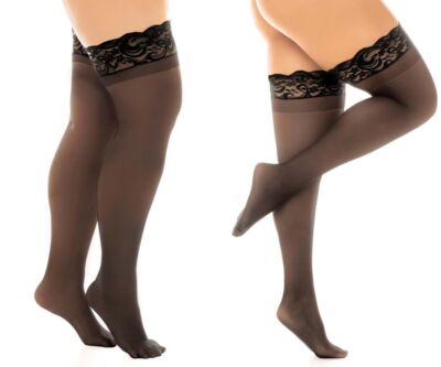 Lingerie: Mapale 1108X Sheer Thigh Highs with Stay Up
