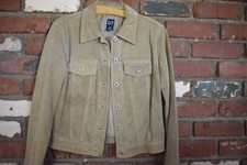 Vintage From 1999 Gap Beige Suede Button Up Jacket Size M