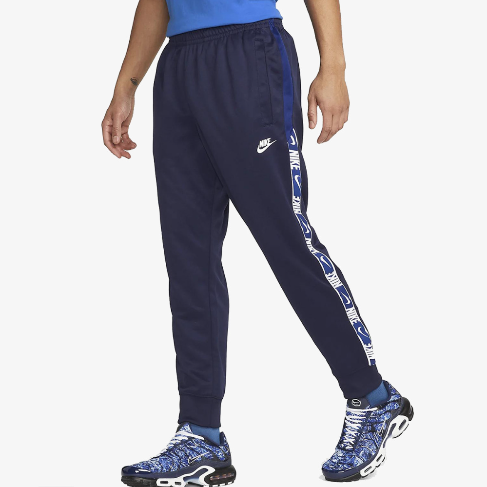 Nike Sportswear Repeat Mens Knit Jogger Pants Blue XL Gym Training