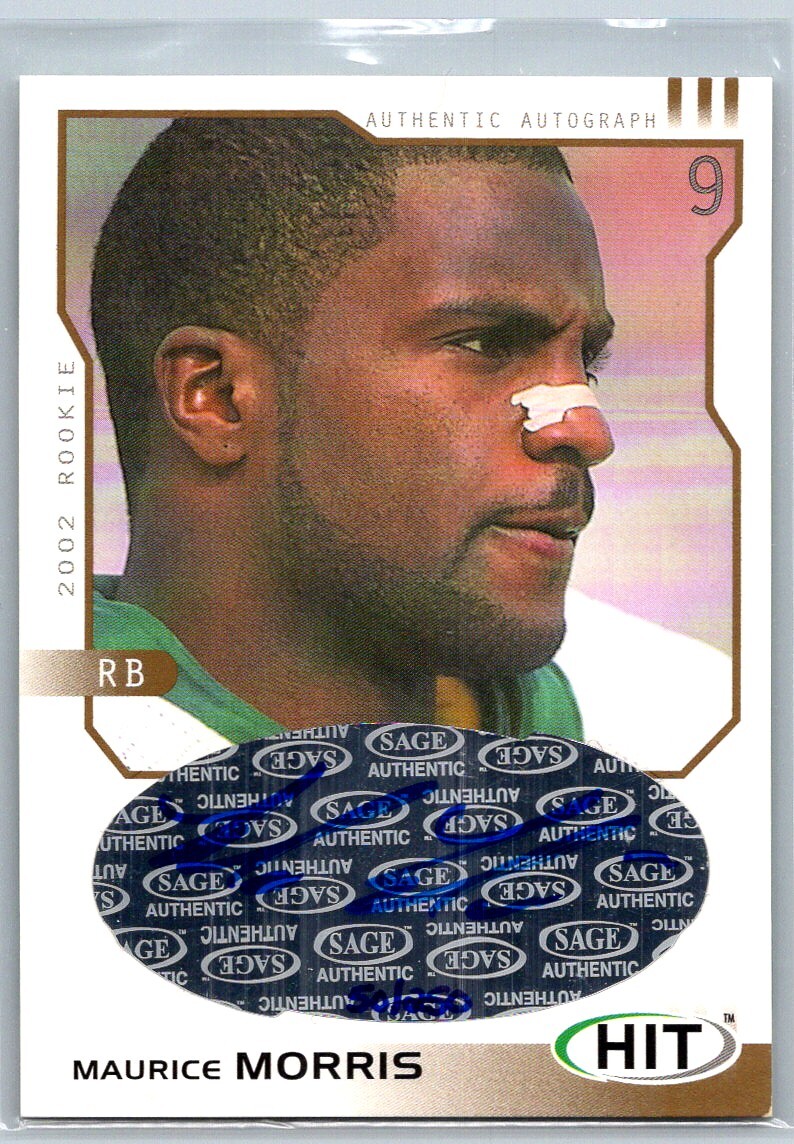 Maurice Morris SA-GE Hit Autographs #H9 Silver