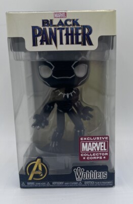 Funko Black Panther Wacky Wobbler Marvel Exclusive Collector Corps. New In Box