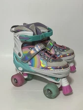 Sulifeel Roller Skates Girls Size 3y To 6y Light Up Wheels Rainbow