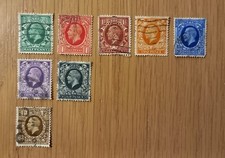 Partial GB used stamp set: 1934-6 King George V definitives