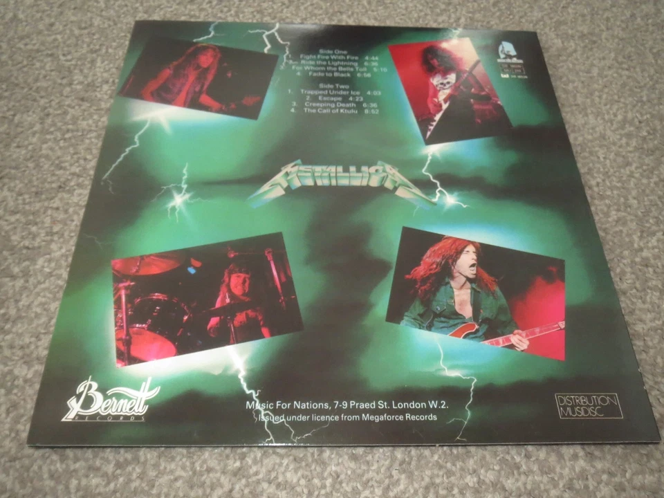 METALLICA -RIDE THE LIGHTNING-AWESOME PRESS LP VINYL LTD EDITION BERNETT RARE FR - Image 2 of 4