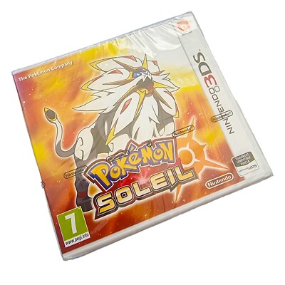 Factory Sealed   Nintendo 3DS Pokemon Sonne (Soleil) Spiel   Seltene Französische Edition