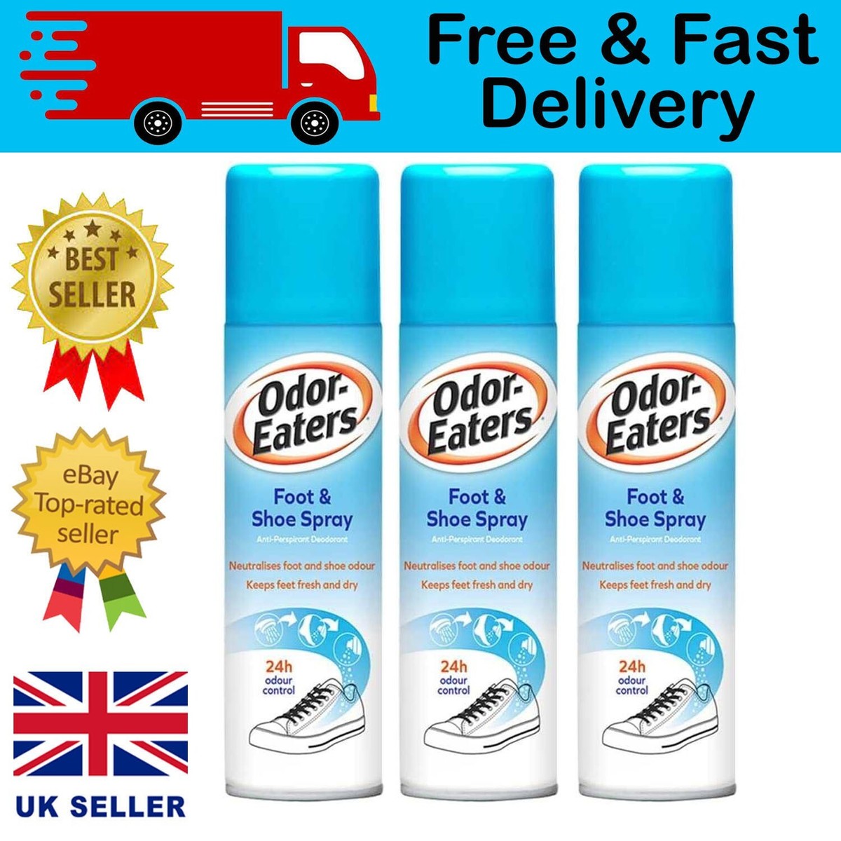 Odor Eaters Foot Shoe Spray 150ml Pack UK