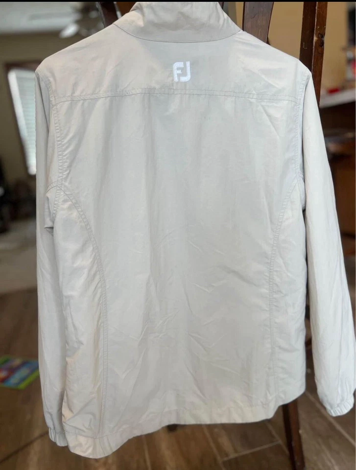 FootJoy Chaqueta Impermeable Cortavientos Cremallera Completa Golf Mujer’s Mediana Foto 2 de 2