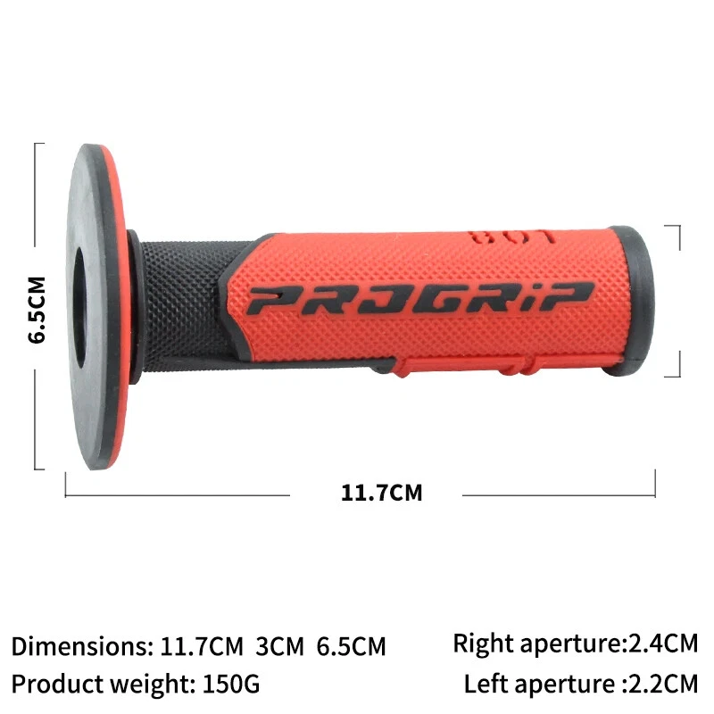 Progrip 801 MX Grips Motocross Grip Dirt Bike Half Waffle 6 Colours Available - Image 3 of 4