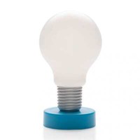 Led Batterie Tischlampe GlüHbirne Blau Tischleuchte Nachttischlampe Druck Lampe