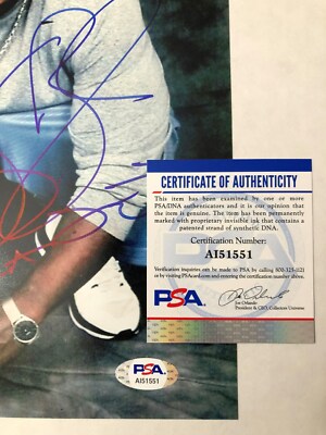 X-Raided Autograph 8x10 Rap Bay Area Legend Authentic PSA Hip Hop
