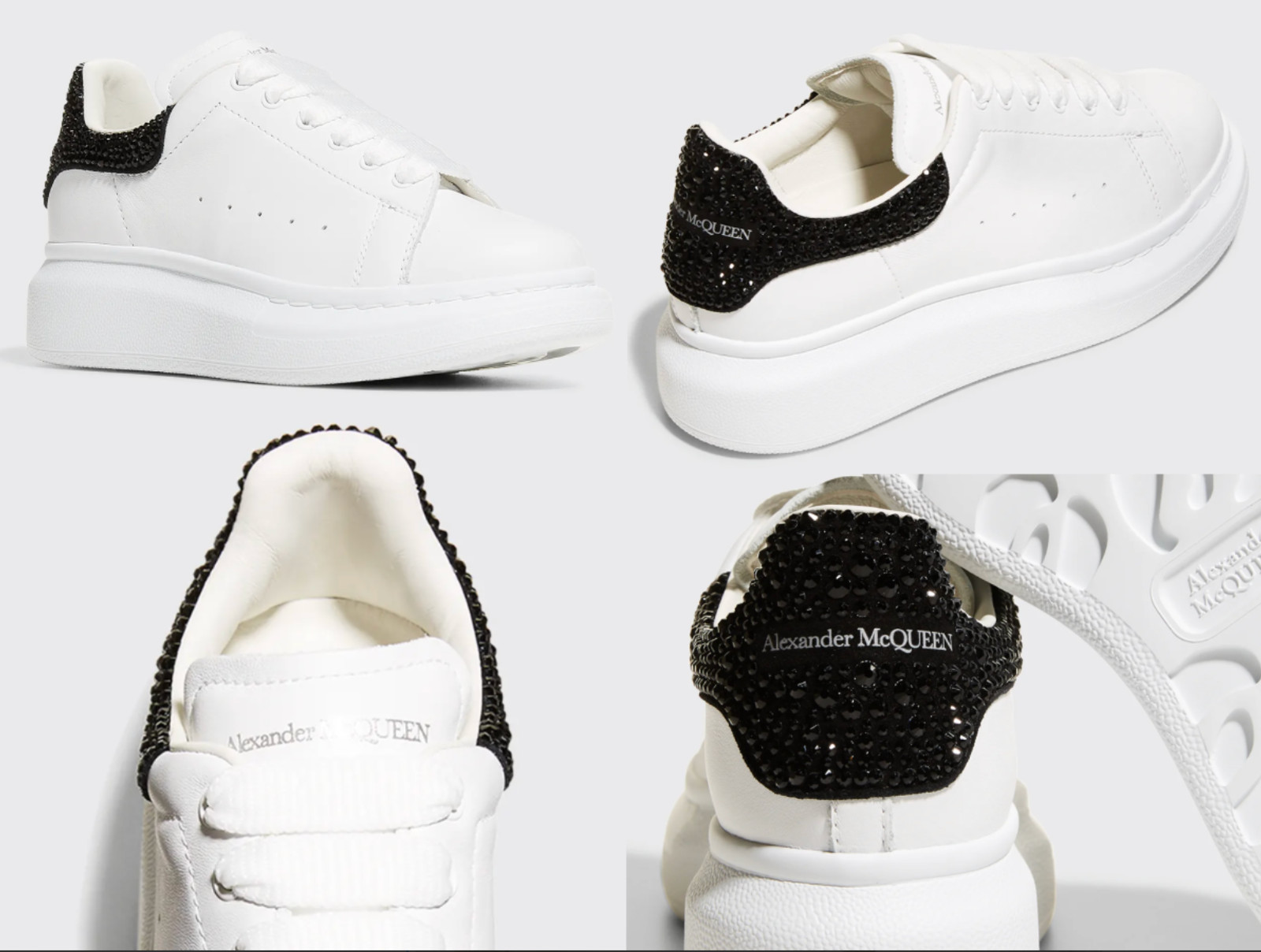 Alexander McQueen kids crystal embellished oversized sneakers shoes 27 image 2
