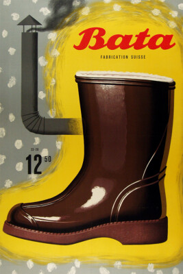 Bata Hiking Boots For Poland 1940 Vintage Wall Art Home Decor - POSTER 20x30