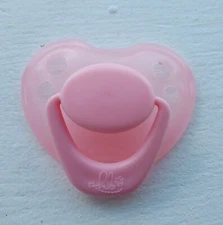 Honeybug MAGNETIC PACIFIER reborn art doll newborn handle MISS BABY CORAL PINK