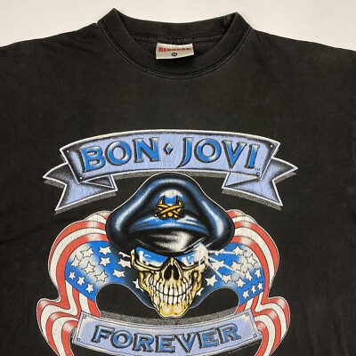 Vintage 2000 Bon Jovi Forever 'Euro Crush Tour' T-Shirt Redwood