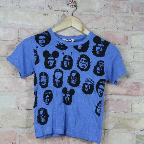 Kinder Shirt blau Gr. M Aufdruck Che Guevara Rockabilly Rock Alternativ Hippie - Afbeelding 1 van 3