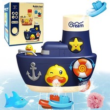 5 PCS Baby Bubble Bath Toy Shower Spray Water Bathtub Wall Toy For Toddler Kids