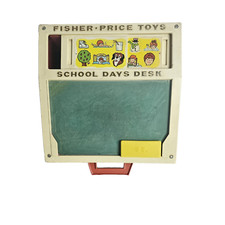 Original 1972 Fisher Price School Days Portable Play Desk Vintage