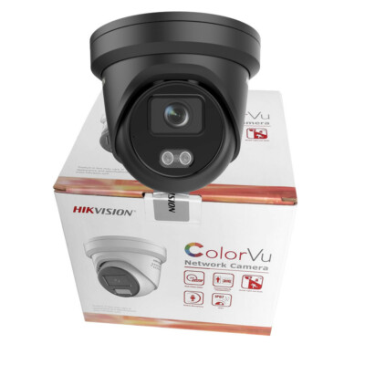 Hikvision Acusense 4MP DS-2CD2347G2-LU ColorVu IP Camera POE Mic PoE Wide angle
