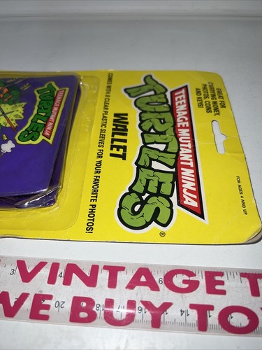 TMNT Teenage Mutant Ninja Turtle Vintage Wallet 1990 Mirage Studios NEW - Picture 5 of 7