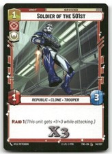 Soldier of the 501st #141 Star Wars Unlimited TOR NM X3
