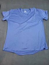 REI Co-Op Baselayer Shirt Men Medium Blue Crew Neck Lightweight Outdoor Stretch