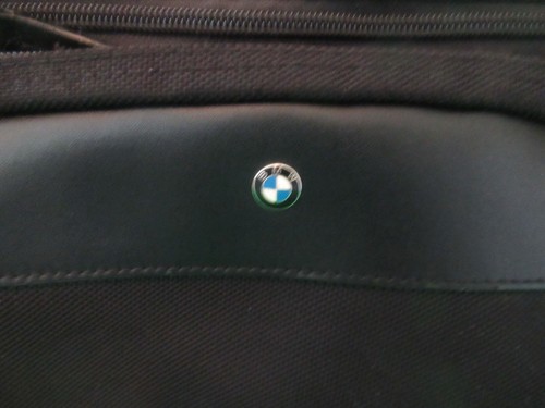 Genuine BMW RN 106220 Ballistic Nylon Backpack Black Nice Condition - Foto 2 di 13