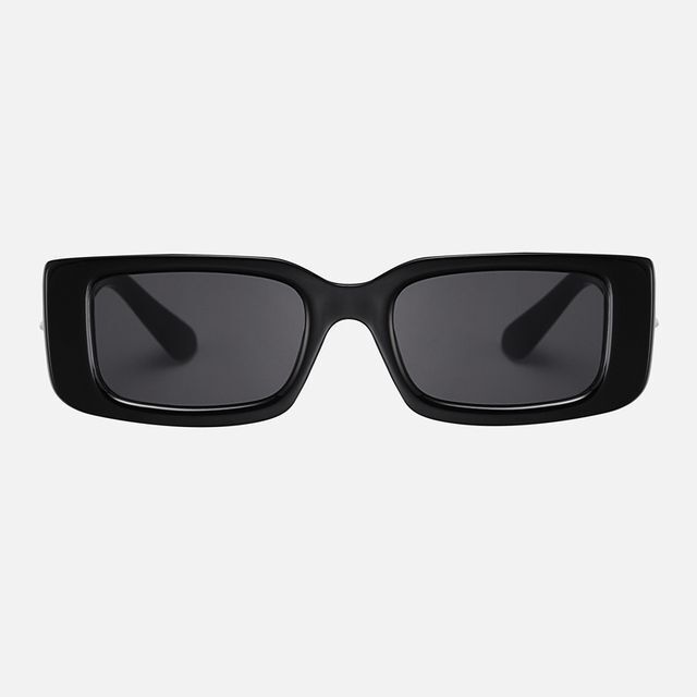 Black Rectangle Cycling Sunglasses – Retro Square Shade for Men and Women