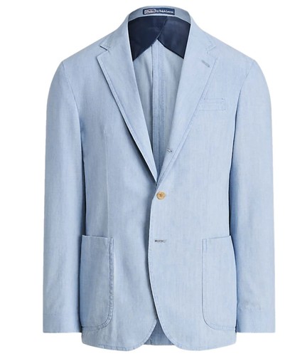 POLO RALPH LAUREN Down Jacket M Polyester BLU Plain