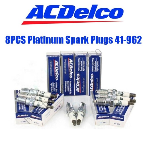 8Pcs 41962 Platinum Spark Plugs For ACDelco GMC Sierra Chevy Silverado