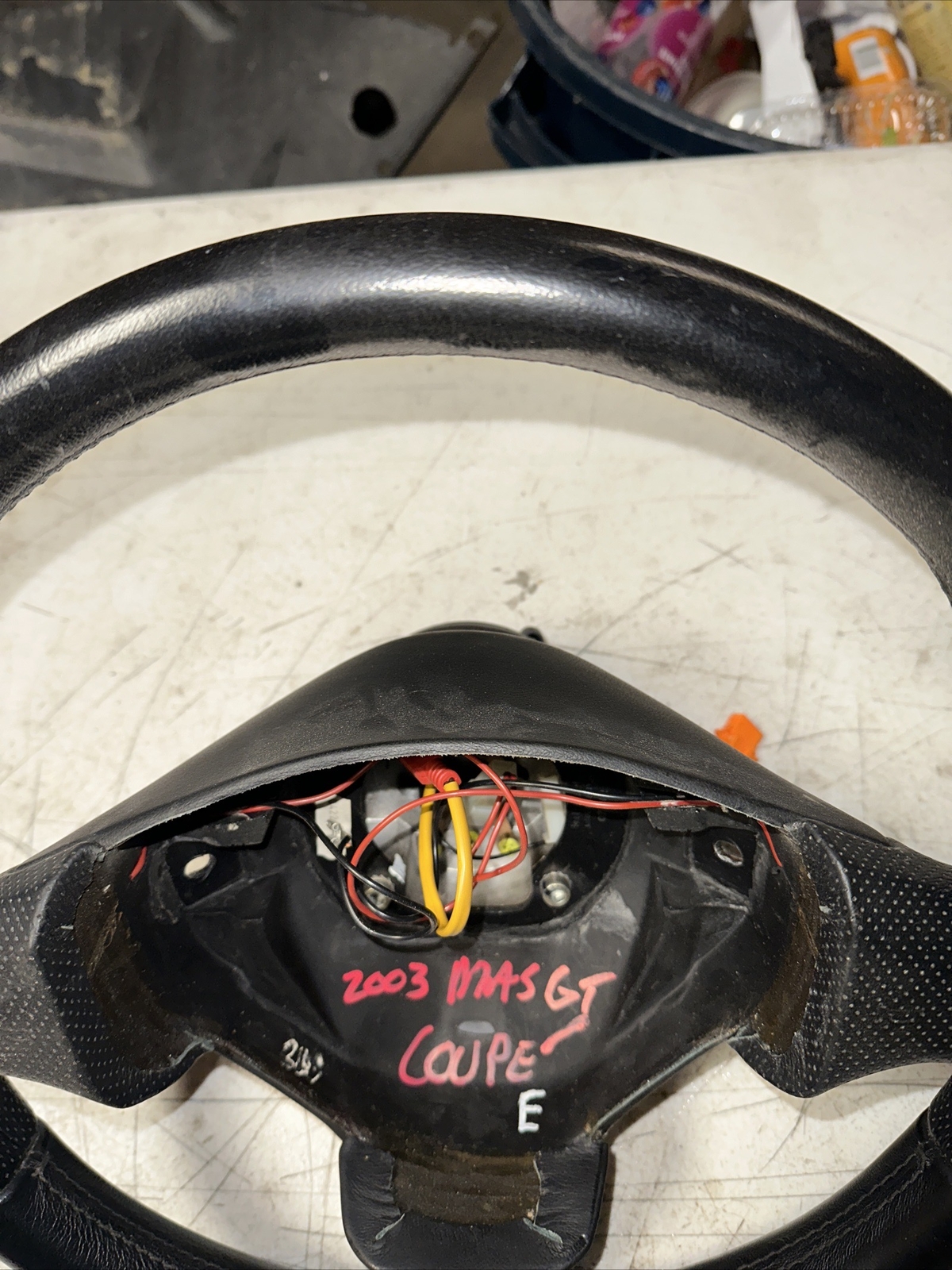 02-07 Maserati Spyder 4200 M138 GT Steering Wheel Black OEM 61k