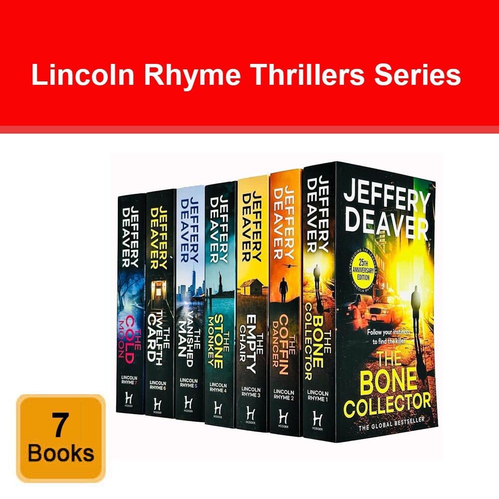 Lincoln Rhyme Thrillers Series Books 1 - 7 Collection Set by Jeffery Deaver NEW