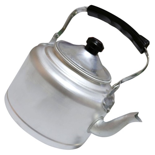 Bouilloire Camping Aluminium 3 Litres - Bec Verseur Fin, Poignée Confort, Pour Gaz, Induction, Feu