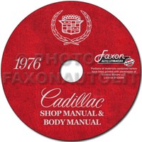 1976 Cadillac Shop Manuell Und KöRper Reparatur CD Deville Eldorado Fleetwood