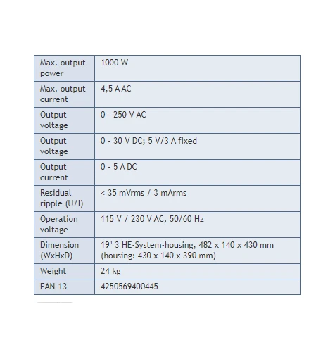 Peaktech P2235 AC Power Source & DC Power Supply 1kW 30V/5A, 5V/3A Fixed - Image 3 of 3