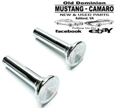 1967 Camaro Door Lock Knobs - Chrome - Pair