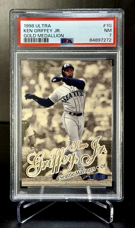 1998 Fleer Ultra Gold Medallion 1G Ken Griffey Jr PSA 7