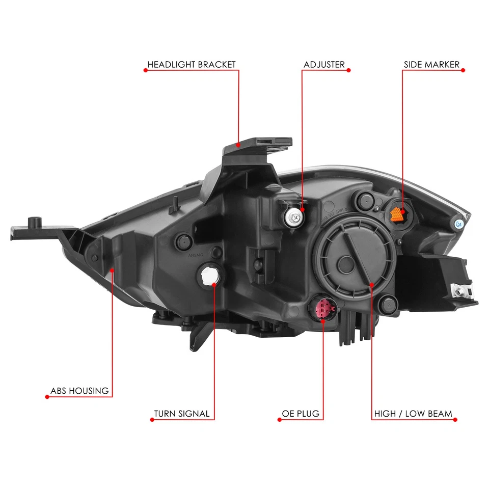 Faro esquinero ámbar carcasa negra pasajero derecho Dodge Dart 2013-2016 Foto 4 de 4