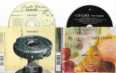 2 x ENIGMA - tuRN AROUND +   beyond the invisible - CD PAKET