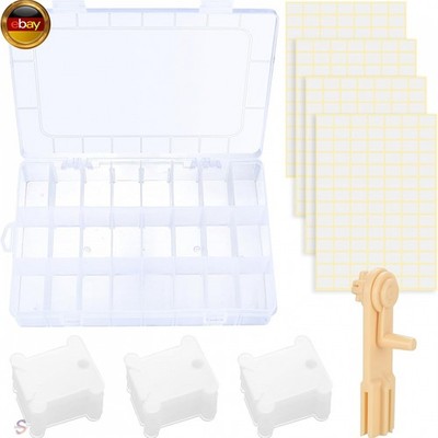 HAOCHEN 100 Stk Stickgarn Spulen, Stickgarn Karten Kreuzstich Garnkarte,