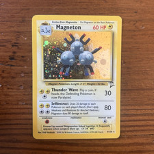 Pokémon TCG Magneton Base Set 2 Holo Rare 60 HP Stage 1 9/130 English on eBay