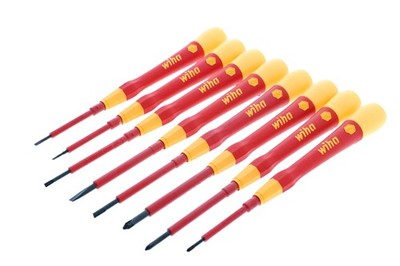 5 Piece Insulated Picofinish Slotted Screwdriver Set Vde 1000V Ac Rated