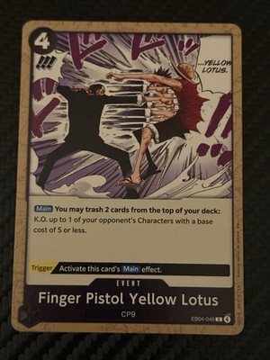 One Piece TCG / EB04-049 C / Event: CP9 Finger Pistol Yellow Lotus / LP