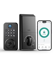 Fingerprint Door Lock with Handle, Smart Keyless Entry Door Lock with App, St...