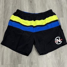 VINTAGE 90  s NAUTICA Competition Men's Size XL Large Black Swim Trunks Shorts