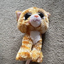 Ty Beanie Boo ?Tabitha? Ginger Tabby Cat Beanies Plush Soft Toy - Cats Theme