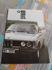 BMW E3 2500 2800 3.0S 3.0Si UK Sales Brochure 1974 VGC FREE P&P Leaflet 3.0 S Si